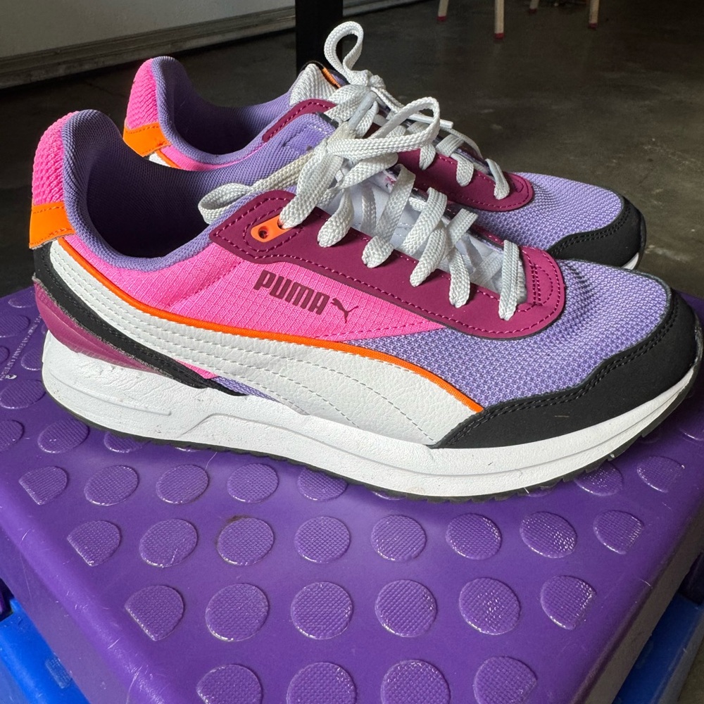 Puma Purple and Pink SoftFoam Comfort Sneakers
